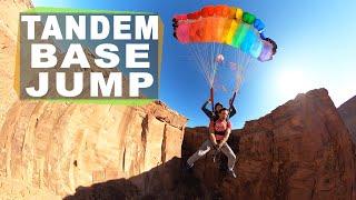 Tandem Base Jump with Andy Lewis - Base Jump Moab