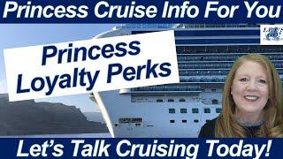 CRUISE NEWS! PRINCESS LOYALTY PERKS WHAT YOU GET FOR ELITE, PLATINUM, RUBY, GOLD, BLUE