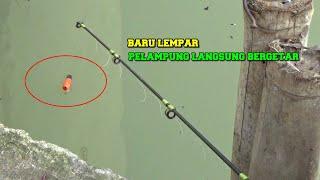 Baru Lempar Pelampung Langsung Bergetar Mancing Ikan Lele Di Sungai Cisadane Ga Ada Lawan