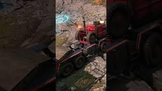 Highlights - PLAD 450 Transporting Construction Rig To The Silver Quarry | SnowRunner #shorts