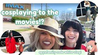 we went to the movies in cosplay?! || spyxfamily code: white vlog 