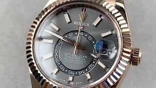 Rolex Sky-Dweller Oysterflex Strap 326235 Rolex Watch Review