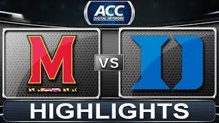 Maryland vs Duke | 2014 ACC Basketball Highlights