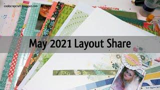 May 2021 Scrapbook Layout Share