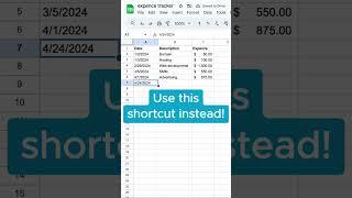 How to auto insert dates in Google Sheets? #shorts #googlesheets #shortcut #lifehacks #tutorial