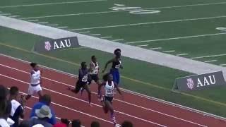 13yr Tamari Davis 11.97s 100m Finals AAU Junior Olympics 2016