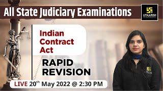 Indian Contract Act, 1872 MCQ  | for All state judiciary Exam #5 | Revision Class | by Rekha Ma'am