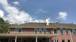 Roof Washing Time Lapse -- Houston, Texas