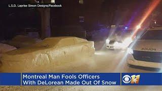 Man Fools Cops With Car Made Of Snow, Gets Fake Parking Ticket