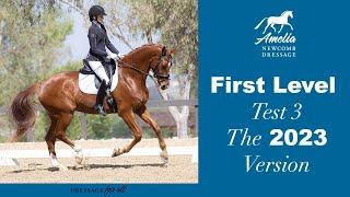 NEW! USDF First Level Test 3 - v. 2023