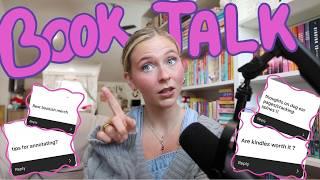 BOOK TALK ️⎮ My rating system ⭐️ Goodreads rant, opinions on Kindle