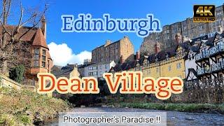 4K Edinburgh Walk - Dean Village | Scotland Travel