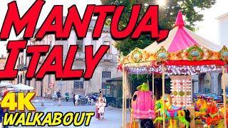 4K Walking Tour: Mantua (Mantova), Lombardy, Italy.