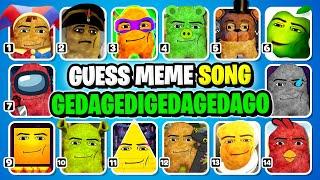 GUESS MEME SONG | Gedagedigedagedago Sing A Song in Different Universes..! #340