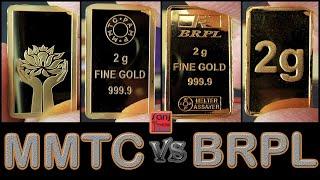 MMTC Pamp VS BRPL Gold Bar/coin Showdown which one is Better️Check it out️#gold #bullion #goldbar