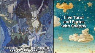 "Embody love and forgiveness and go with the flow." Live Tarot and Sortes with Snappy