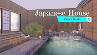 Японский дом  Снежные просторы | Без СС | Строительство в Симс 4