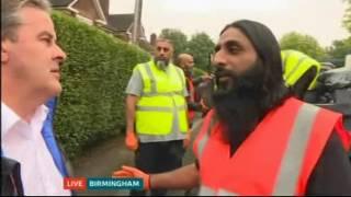 Birmingham:  Volunteers - Bearded Broz help cleans Small Heath