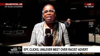 Clicks advert row | EFF and Clicks management meet over racist advert