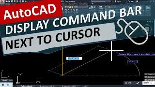Activate or Deactivate Command Bar next to Mouse Cursor AutoCAD Dimensions Angle Missing not Display