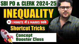 Inequality Masterclass for SBI PO & Clerk 2024  | Crack Reasoning in Minutes | Ankush Lamba