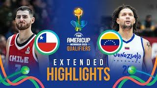 Chile  vs Venezuela  | Extended Highlights | FIBA AmeriCup 2025 Qualifiers