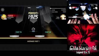 [Tapsonic World Champion/탭소닉] OBLIVION (Piano Ver.) Legend All Perfect+