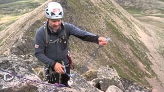 Abseiling from a scrambling route