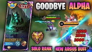 NEW MLBB UPDATE | NEW BUFF ARGUS BEST BUILD AND EMBLEM 2024 ( DAMAGE HACK ) GOODBYE ALPHA | MLBB