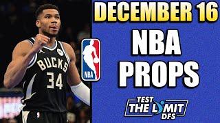 TOP 5 BEST NBA Player Prop Picks For Prizepicks | Monday 12/16/2024