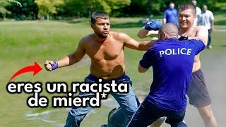 Cuando Policías RACISTAS  De Mierd* se Topan con la Persona Inesperada