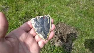 A Rare medieval plaque found metal detecting.