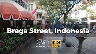 [4K 2020] Braga Street, Bandung, Indonesia: 4K 60 FPS Walking Tour, City-break Travel Log