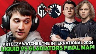 ARTEEZY WATCHES THE INTERNATIONAL 2024 LIQUID vs GLADIATORS FINAL MAP!