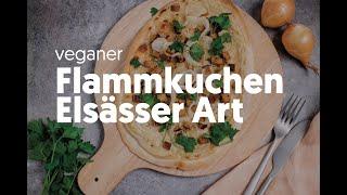 Veganer Flammkuchen Elsässer Art