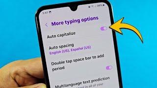 Auto Capitalize while typing for Keyboard in Samsung Galaxy A15 phone