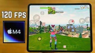 iPad Pro M4 on Fortnite mobile