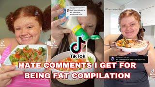 Reacting to hate comments I get for being fat | TIKTOK COMPILATION