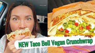 Trying Taco Bell's NEW Vegan Crunchwrap  *Extended Cut | hot for food taste test