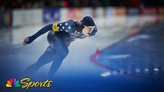 Jordan Stolz stays HOT, earns 1000m speed skating World Cup victory in Poland | NBC Sports