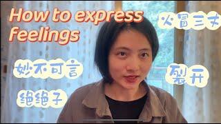 如何表达心情？| How to Describe Your Feelings in Chinese？