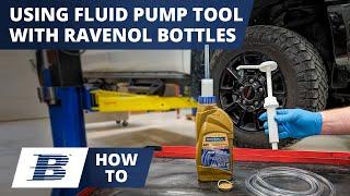 How to Use BLAU Fluid Transfer Hand Pump With Ravenol Bottles