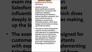 What is Salesforce  service Cloud Consultant? #salesforcefighters #salesforce