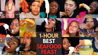  ASMR 1-HOUR BEST BIG BITES SATISFYING SEAFOOD BOIL | MUKBANG COMPILATION️