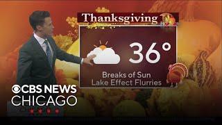 Chilly for Thanksgiving, wintry cold snap coming afterward in Chicago