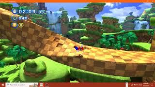 Super Mario 64 in Sonic Generations - Green Hill Act 1 (A-Rank, No Deaths)