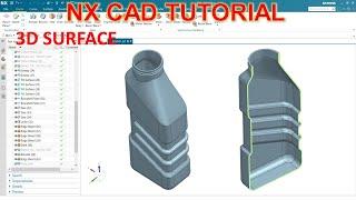 NX CAD Tutorial #86 | NX 3D Surface Modeling Basic Beginners