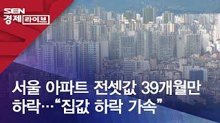 서울 아파트 전셋값 39개월만 하락…“집값 하락 가속”