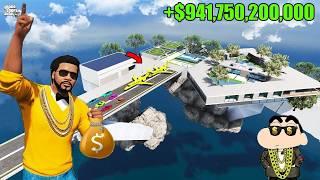 Shinchan&franklin help Little Singham get $100 MILLION  in GTA5 || Sumitop