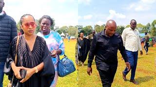 JALANGO AND WIFE ARRIVE AT FRED OMONDI BURIAL CEREMONY